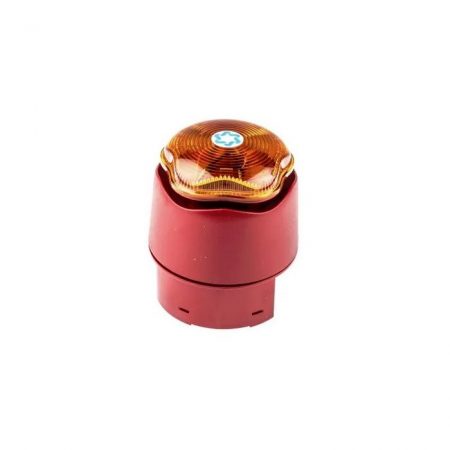 Banshee Excel Sounder Beacon with Deep Base – Amber Lens, Red Body ...